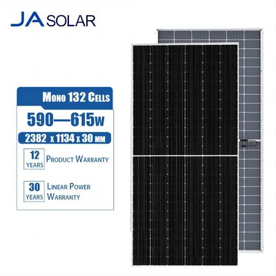 JA SOLAR Эффективность Бифасальная солнечная панель с технологией MBB с двойным стеклом и полуклетками