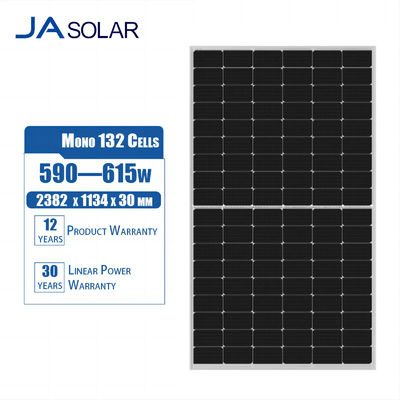 Двусторонний модуль JA SOLAR для дома переднее/заднее стекло 2.0 мм/2.0 мм Лучший полуэлемент