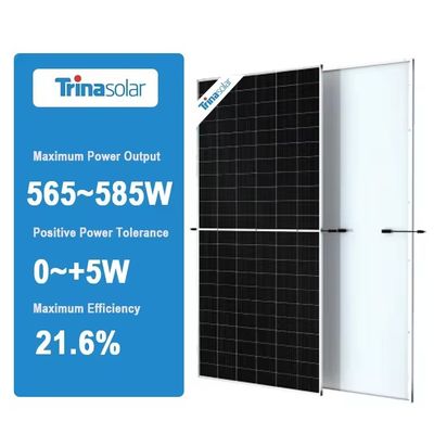 Трина Вертекс Бифациальная солнечная панель 565W 570W 575W 580W 585W 670W PERC солнечные модули