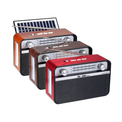 Mp3 Fm Am Sw 3 Band Радио с солнечной энергией Ретро беспроводной динамик Радио с солнечным фонариком
