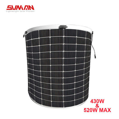 Sunman Гибкие фотоэлектрические панели 375W/430W Моно PERC солнечная панель для легкого RV и дома