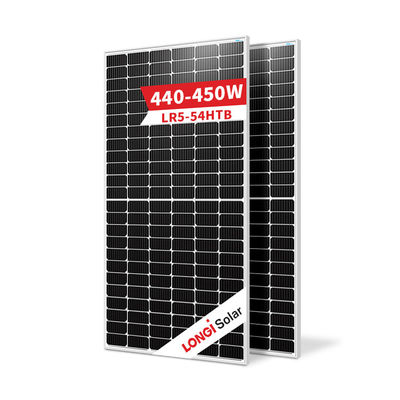 Солнечная панель Longi 440w 445w 450w За один год упадка 0,40% и 23% эффективность панели