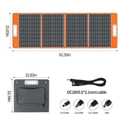 Портативный 100w 120w 180w 200w 300w 400w Складный солнечный заряд фотоэлектрическая панель складной солнечный панель комплект