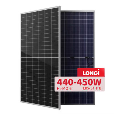 Солнечные батареи Longi Hi-Mo X6 440W 445W 450W Full Black Half Cell Pv модули для превосходных