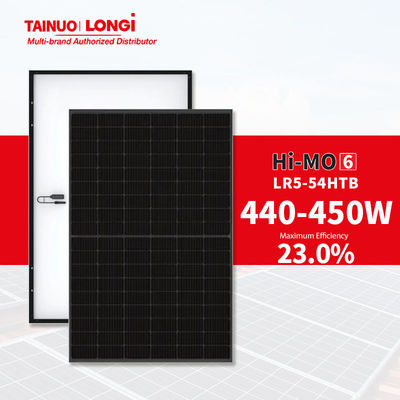 Солнечные батареи Longi Hi-Mo X6 440W 445W 450W Full Black Half Cell Pv модули для превосходных
