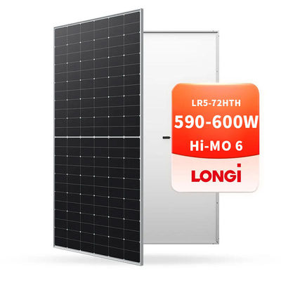 Одностеклянный солнечный панель набор 585W LONGi Hi-MO 6 LR5-72HTH с эффективностью 23,2%
