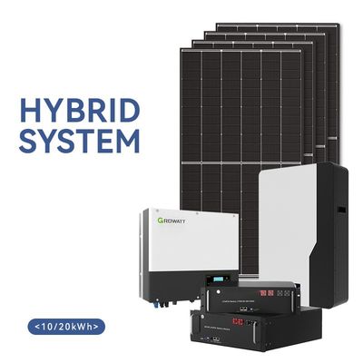 10KVA 48v 10KW Солнечная система хранения энергии 110V-240V На крыше установка