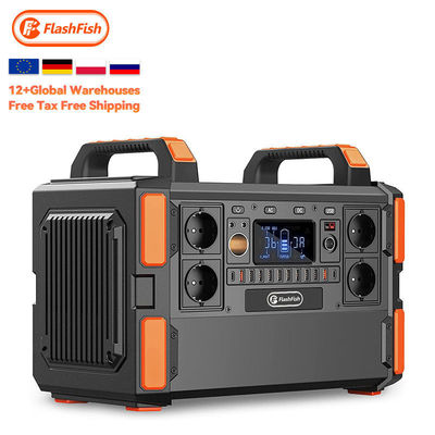 1000w портативная электростанция для кемпинга Flashfish Чистая синусная волна солнечная панель зарядка