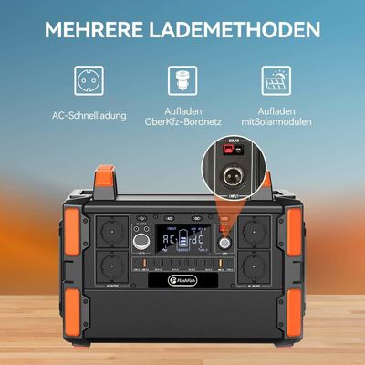 FlashFish 1000w Lifepo4 Литий-железофосфатная батарейная электростанция с солнечной панелью