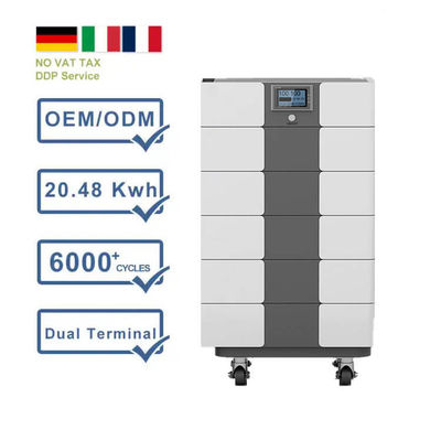 Решение для хранения энергии вне сети 51.2V 100Ah Складируемая литий-железофосфатная батарея
