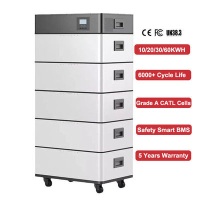 Сплит ESS Lifepo4 48v 200ah Литийная батарея 51.2v 100ah Система высокого напряжения Складываемая батарея 20кВт 30кВт 100кВт