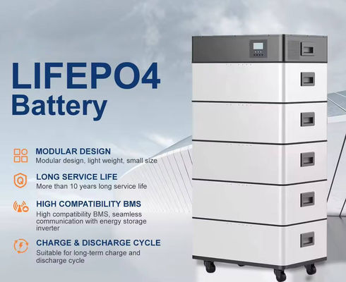 Сплит ESS Lifepo4 48v 200ah Литийная батарея 51.2v 100ah Система высокого напряжения Складываемая батарея 20кВт 30кВт 100кВт