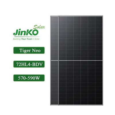 570W-590W Jinko Tiger Neo Bifacial Dual Class N-Type 72HL4-BDV Солнечный панель фотоэлектрический модуль