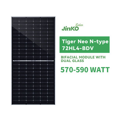 Солнечная панель Jinko 570-590 Вт Бифасальный Jinko Tiger Neo N-type 72HL4-BDV для проектов