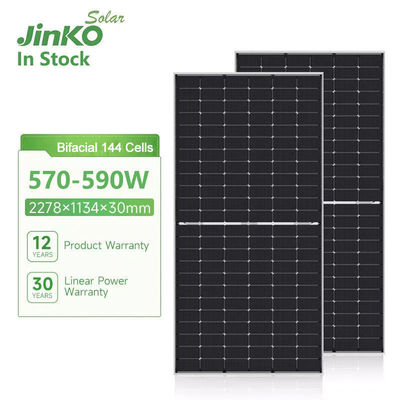 Jinko JKM570-590N-72HL4- V -F7-EN Монофасальная солнечная панель для 30- и 182ммx182мм ячейки