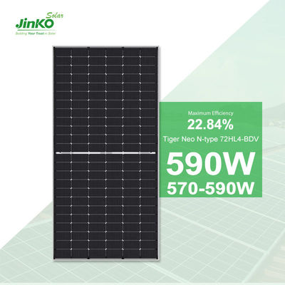 Jinko Solar Tiger Neo PV солнечные панели типа N 590W 585W 580W 575W 570W для солнечной системы On Grid