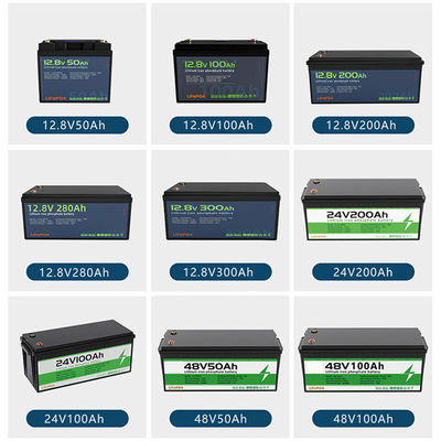 IP67 водонепроницаемая солнечная батарея LiFePO4 мощностью 24V 100Ah с Bluetooth и LFP