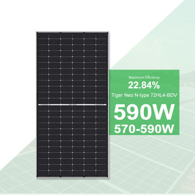 Jinko Tiger Neo 570W-590W Моно-лицевая солнечная панель подходит для различных применений