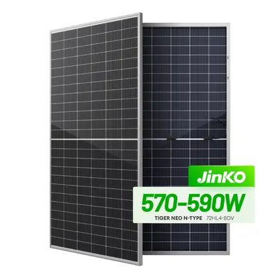 Моно солнечная панель N-Type Jinko 550w 555w Tiger Neo 72HL с коробкой соединения IP68