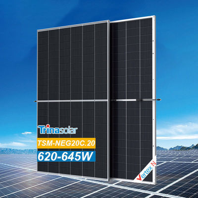 Trina Vertex N тип 640W 645W двусторонний двуствольный стеклянный монокристаллический модуль солнечных панелей для дома