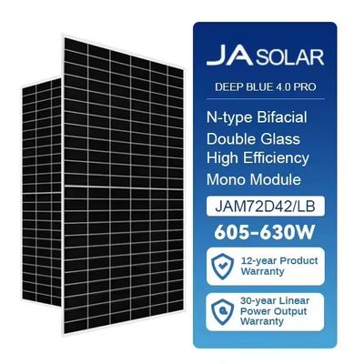 JA Solar Mono 605W 610Watt 615Watt 620W 625W 630W Полурезанные солнечные панели N-типа Продажа 2023
