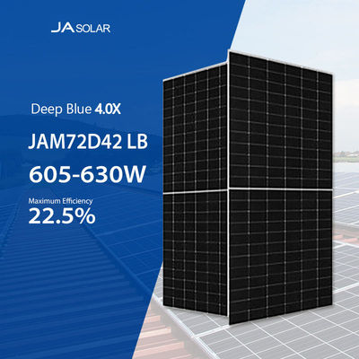 JA Solar Double Glass Bifacial PV Modules 630W N-type TOPCOn Солнечные панели 620W для электростанции