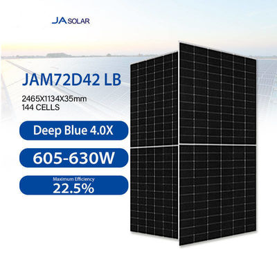 JA Solar JAM72D42 605-630/LB 144cell 16BB N-type TOPCON двусторонняя двойная стеклянная солнечная панель 630W 615W