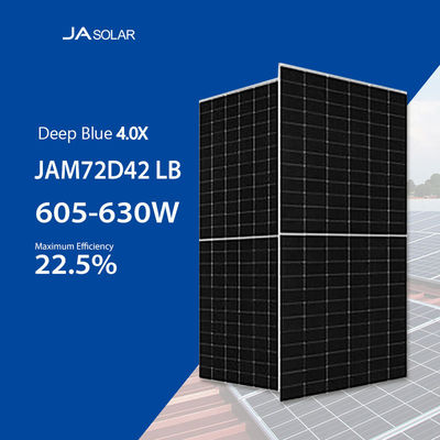 605W Full Black 625W Bifacial Type N 630W Монопанель Pv Модуль 620 Ватт Стыковочная коробка IP68