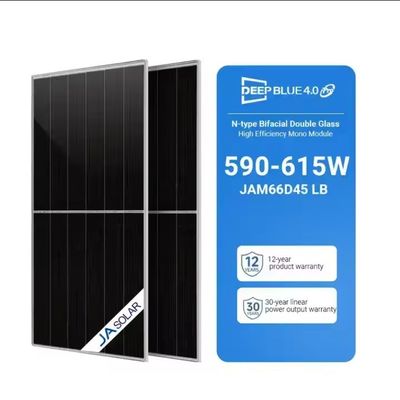 JA SOLAR 615W Бифициальные солнечные панели с полуклетками Максимальная эффективность для установки на крыше