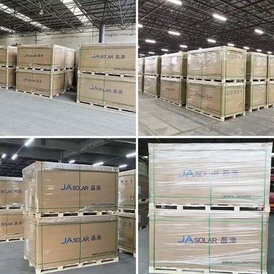 22Эффективность панели 0,5% JA N-тип Бифасальная солнечная панель 570W-600W Двойное стекло 30-летняя мощность