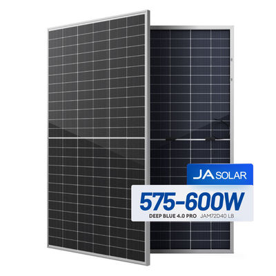 JA Solar 600W бифициальная солнечная панель с 2,0 мм двойным стеклом и сертификатом IEC ISO TUV