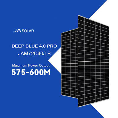 Стекло 2,0 мм N-тип глубокий синий 575W-600W Моно солнечные панели двусторонний фотоэлектрический модуль JAM72D40 LB