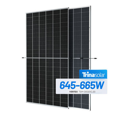 210 мм Солнечные панели 645W 650W 655W 660W 665W 670W для солнечной системы высокоэнергетического стекла