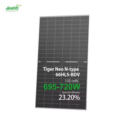 Jinko N Type Tiger 700W 710W 720W Моно-солнечные панели 1 уровня для домашнего электричества монокристаллические