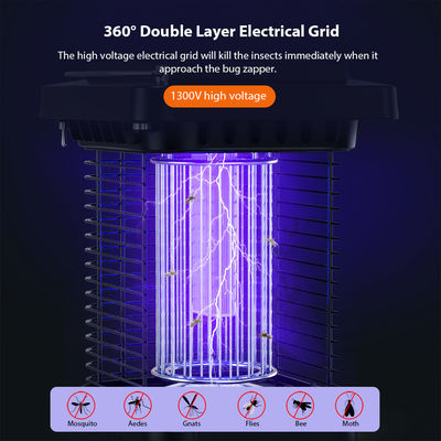 ABS Shell Solar Mosquito Bug Zapper Light Солнечный заряжаемый заряжающий