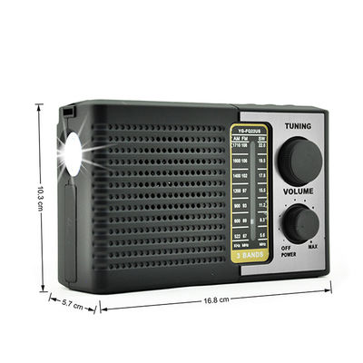 Домой Fm Am Sw Солнечное портативное радио 2W с динамиком и светодиодным светом
