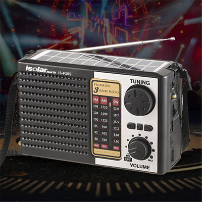 Домой Fm Am Sw Солнечное портативное радио 2W с динамиком и светодиодным светом