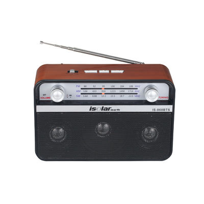 Mp3 Fm Am Sw 3 Band Радио с солнечной энергией Ретро беспроводной динамик Радио с солнечным фонариком