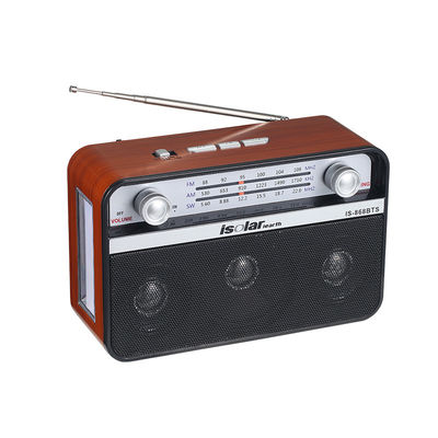 Mp3 Fm Am Sw 3 Band Радио с солнечной энергией Ретро беспроводной динамик Радио с солнечным фонариком