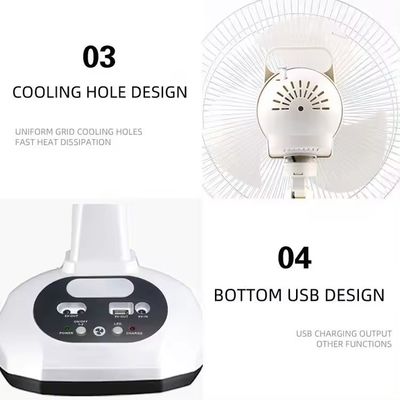 Мини-вентилятор GDlighting Солнечный перезаряжаемый вентилятор с батареей AGM 12V 5Ah