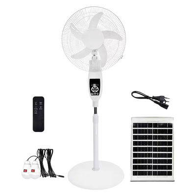 16/18 дюймов AC DC 12V 5 Blade Солнечный перезаряжаемый вентилятор с панелью 20W/30W